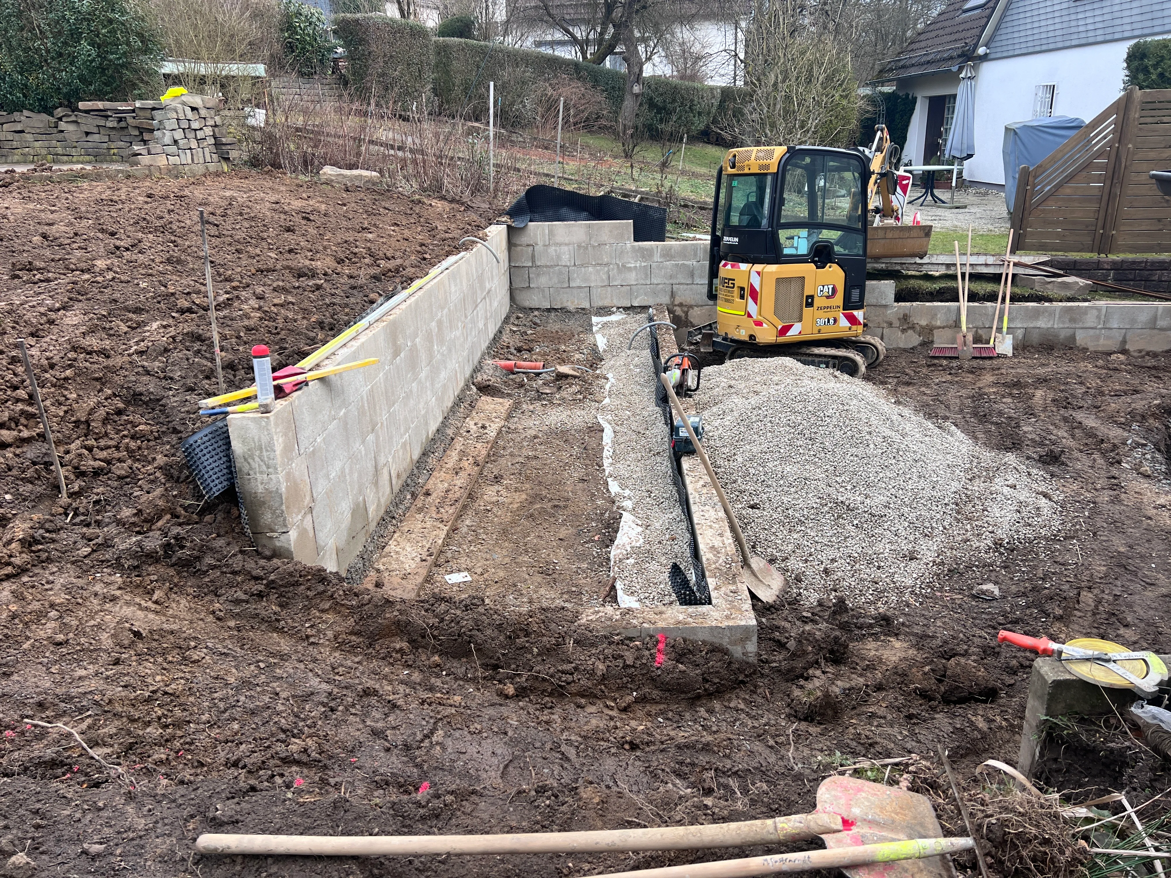 Mauerbau und Betonarbeiten